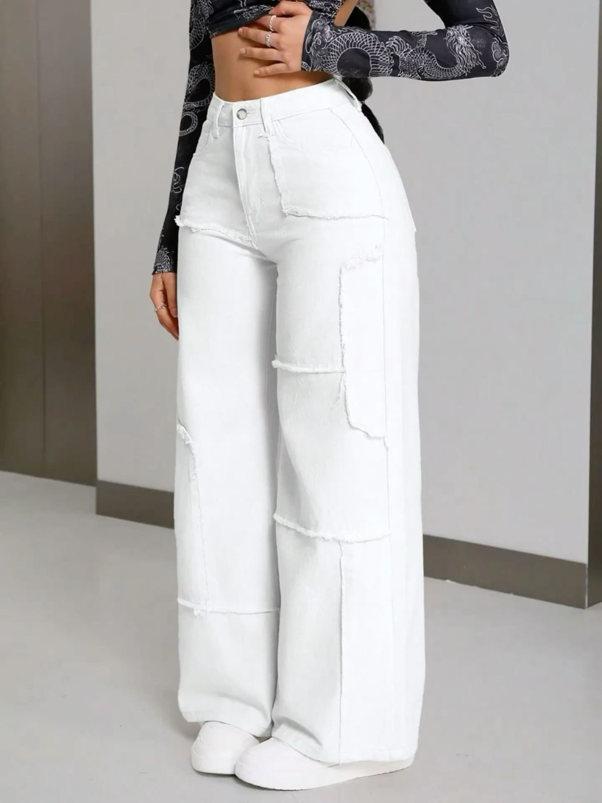 Patalon cargo femme